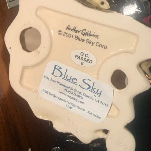 Clayworks by Heather Goldminc Presented By Blue Sky Whimsical Tea Party Figurine - Picture 4 of 15